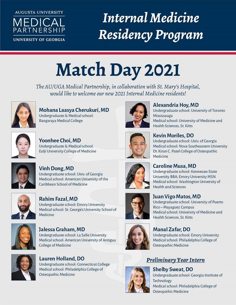 2021 resident class