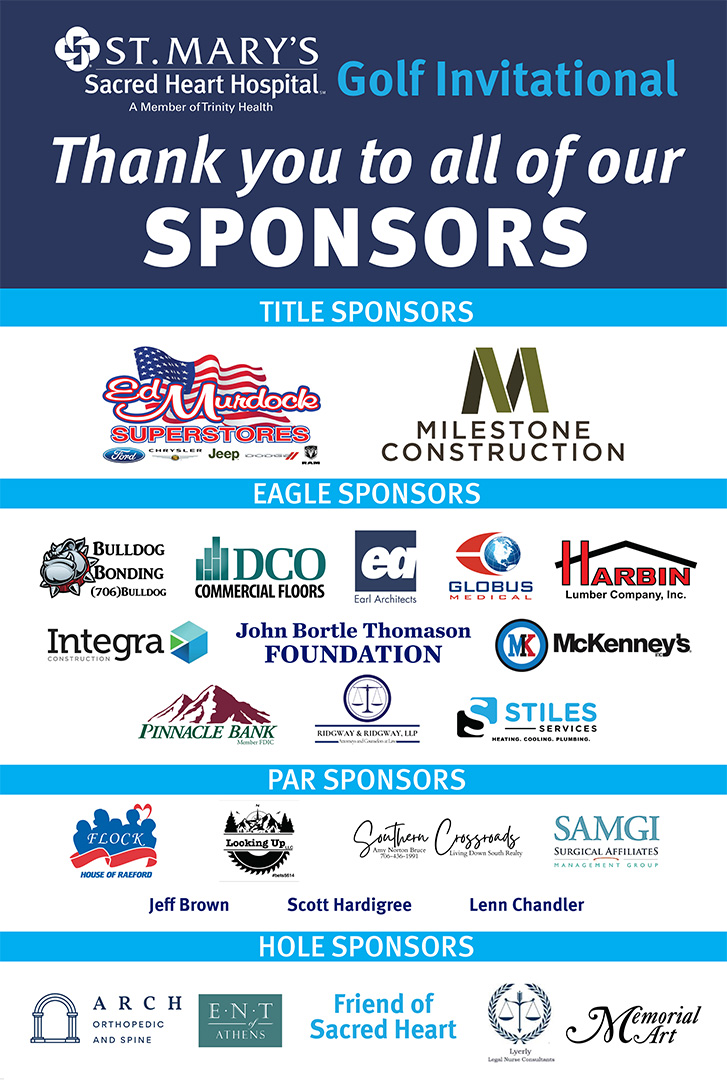 Golf Invitational Sponsors